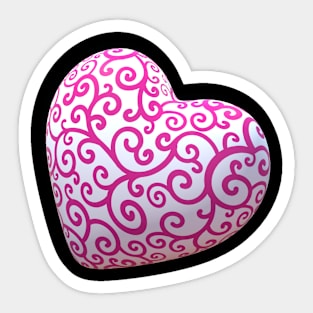 Lasy Heart Sticker